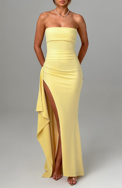 ZAFIRA MAXI DRESS - LEMON