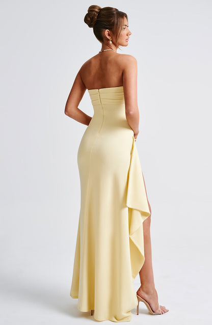 ZAFIRA MAXI DRESS - LEMON