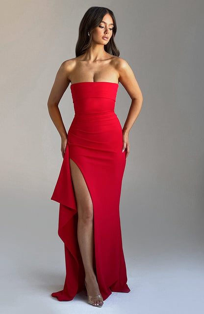 ZAFIRA MAXI DRESS - RED