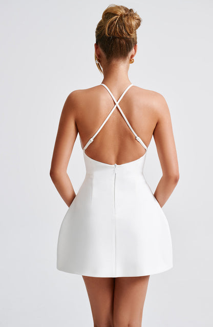 JAYNE MINI DRESS - IVORY