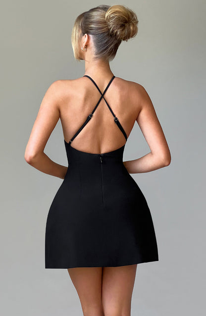 JAYNE MINI DRESS - BLACK