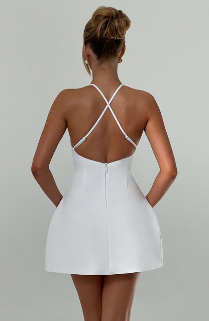 JAYNE MINI DRESS - IVORY