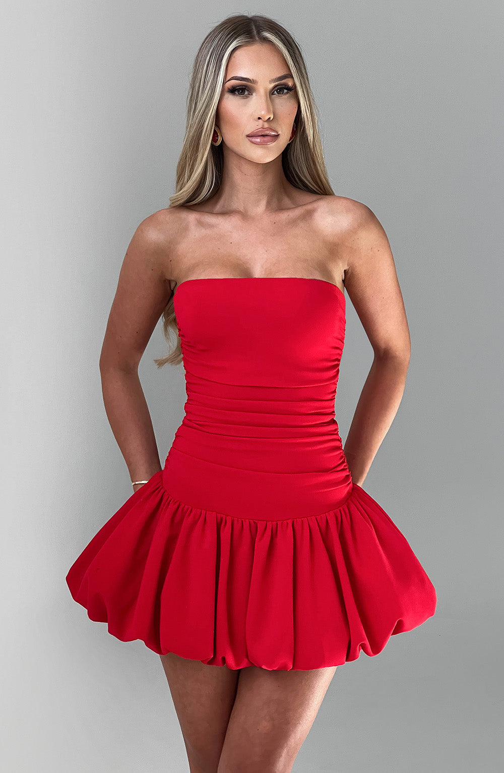 GEMMA MINI DRESS - RED