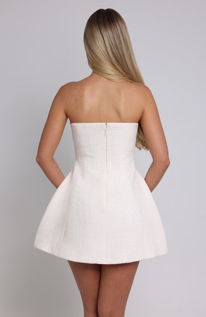 LOTTIE MINI DRESS -  IVORY