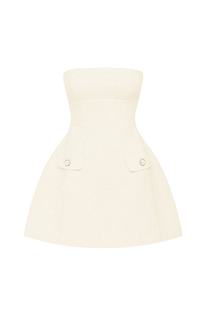 LOTTIE MINI DRESS -  IVORY