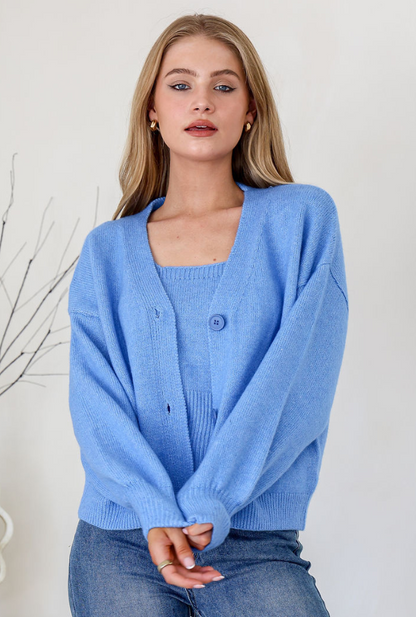 Avery Knit Set - Blue