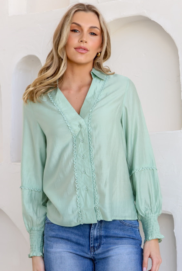 Petra Shirt - Mint Sorbet