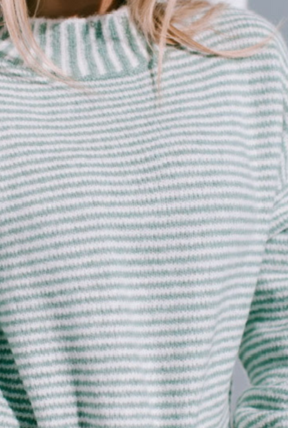 Bryce Knit - Sage/Winter White