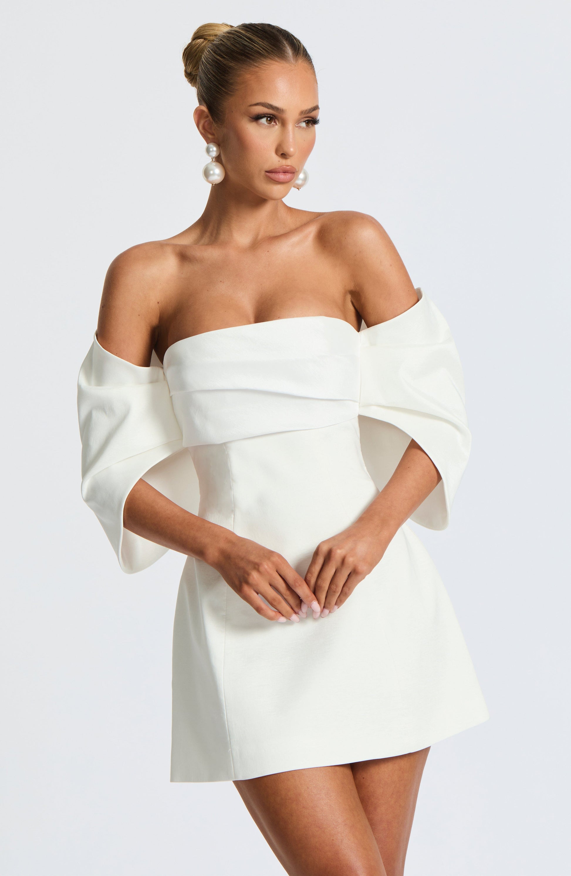 Briella Mini Dress - Ivory Dress Babyboo Fashion Premium Exclusive Design