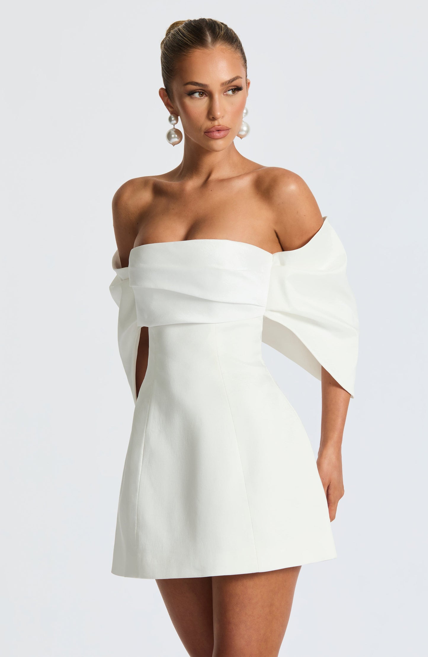 Briella Mini Dress - Ivory Dress Babyboo Fashion Premium Exclusive Design