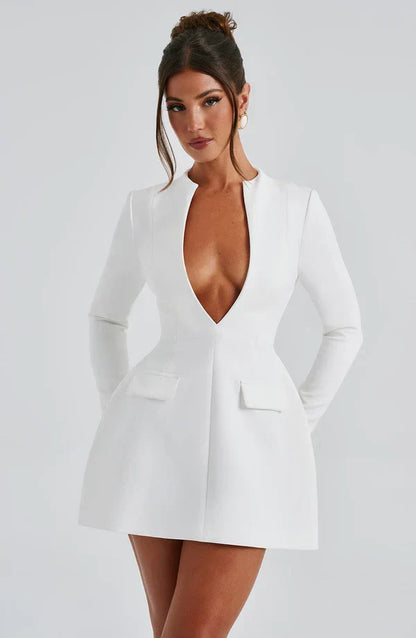 Greta Mini Dress - Ivory