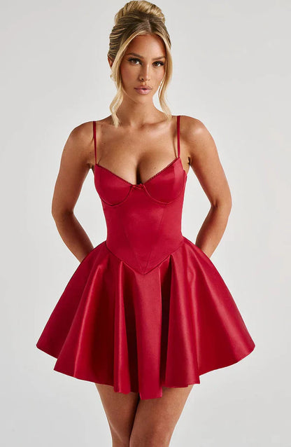 Poppy Mini Dress - Red