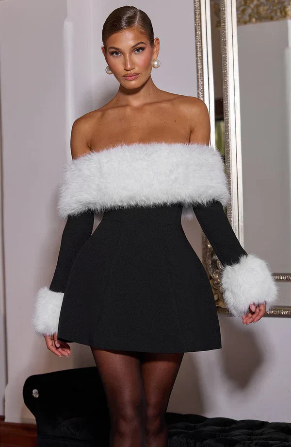 Villanelle Mini Dress - Black/White